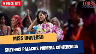 Sheynnis Palacios brinda primera conferencia de prensa como Miss Universo