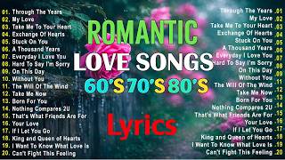 Greatest 80s 90s Love Songs Throwback 💖 Lyrics Romantic Old Love Songs Playlist 💕