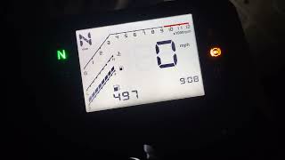 New 2023 Zontes G1 Scrambler LCD display and menu