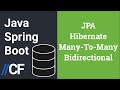 Java Spring Boot - JPA - Hibernate - H2 - Many To Many Bidirectional Relationship - @ManyToMany