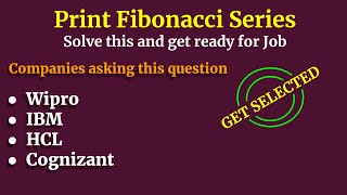 Print Fibonacci Series In Java | Java Interview Questions and Answers