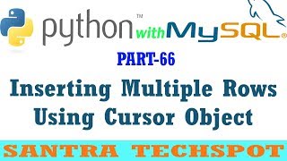 #66 | Insert multiple rows into the MySQL table Using Cursor Object in Python in Tamil