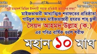 হযরত গাউছুল আজম মাইজভাণ্ডারী সৈয়দ আহমদ উল্লাহ (কঃ)'র ওরস শরীফ-২০২০