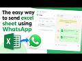 How To Send Excel Sheet To WhatsApp Using Laptop?