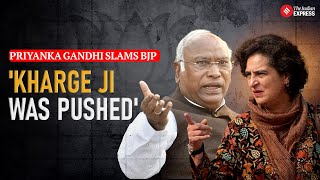 Priyanka Gandhi Alleges BJP Conspiracy to Shield Amit Shah, Claims Kharge Was Pushed