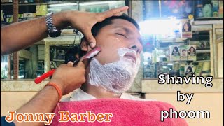 ASMR  FACE SHAVING BY JONNY BARBER | ASMR BARBER CLEAN SHAVE | JONNY BARBER SHAVING | BEARD SHAVING