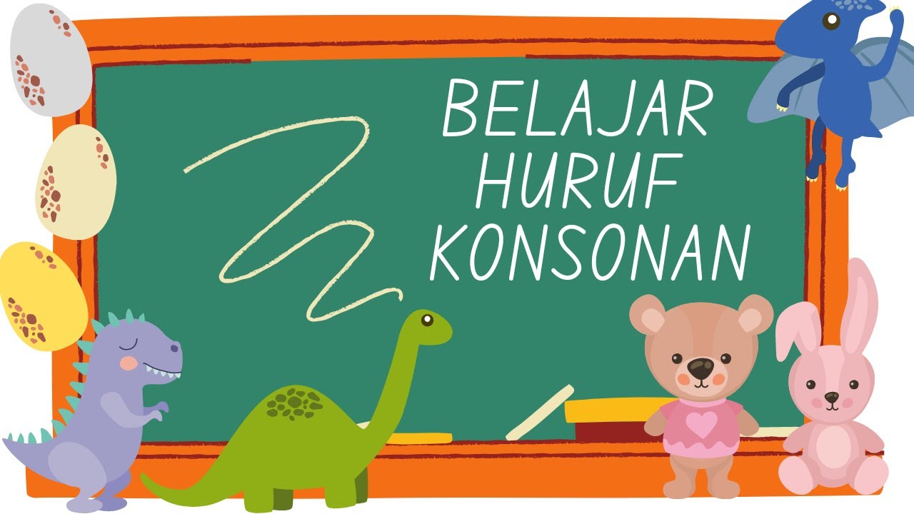 PINTAR BELAJAR MEMBACA HURUF KONSONAN B C D F G H J DAN CONTOH KATA ...