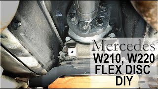 Mercedes W210, W220, E320 S500 Flex Disc, Center Support Bearing, DIY