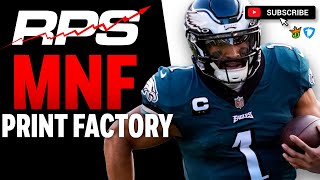 12/18 - NFL Week 15 MNF Print Factory | DraftKings DFS Picks and Strategy