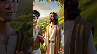 Give the money to the poor...then come follow me [Mark 10:17-22] #bibleverse #Jesus #animation #kids