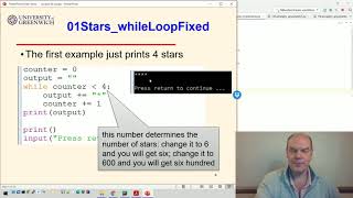 Python 06-2: Loops - The while loop