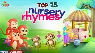Top 25 Most Popular Nursery Rhymes I Kids Rhymes With Actions I Johnny Johnny Yes Papa #kidsvideo