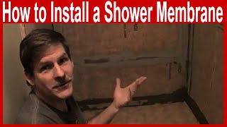 How to Install a Schluter Kerdi Waterproof Shower Membrane