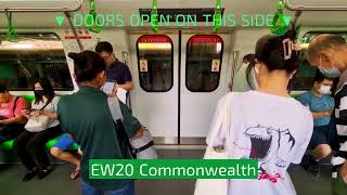 [Double R151 at BNV] SMRT Alstom MOVIA R151 835/836 Buona Vista to Commonwealth (1)