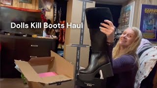 Dolls Kill Boots Unboxing and Haul