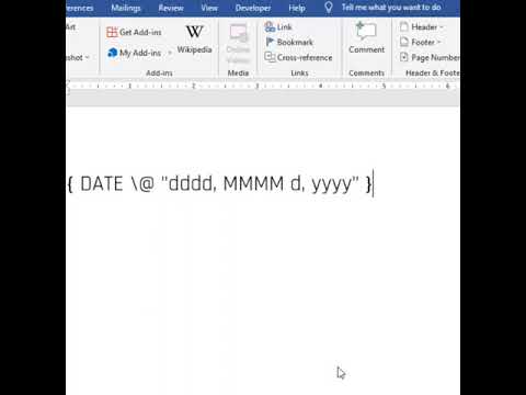 Inserted date and time are not showing right in Microsoft Word Solution #shorts