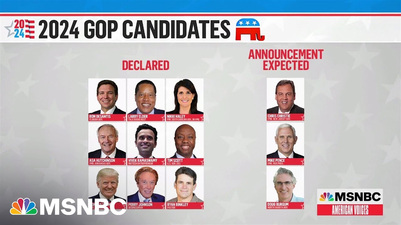 GOP 2024 Presidential Field Widens As Candidates Head To Iowa - YouTube