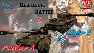 Panther A und Tiger E im realistischen Modus