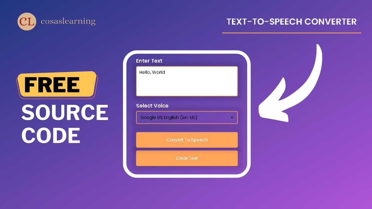 Text To Speech Converter Download Free Source Code Text To Voice