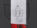 how to draw ganesha shortvideo shots shorts viral art trending