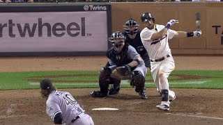 CWS@MIN: Plouffe's bases-loaded double adds insurance