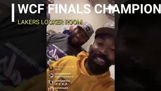Lakers' Locker Room After Game 5 vs the Nuggets Celebration