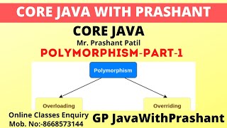 Polymorphism In Java (Part 1) || Method Overloading in Java | Java Tutorial | GP Java with Prashant