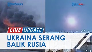 Gunakan Rudal Balistik, Ukraina Balas Serang Pangkalan Udara Rusia, Api Tampak Berkobar