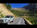 park narodowy glacier droga do słońca droga widokowa 4k montana