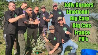 Jolly Carpers French Social April 2022 Catching Big Carp and scattering Keiths Ashes at Molyneux 1