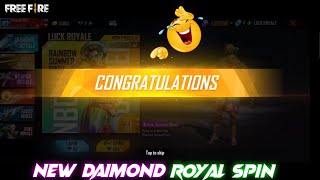 NEW DAIMOND ROYAL SPIN 🥰 | Free Fire 🔥 Video | Free Fire 🔥 Max - Garena Free Fire 🔥