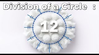 Division of a Circle into 12 Equal Parts | Learn Geometry Basics in 60 Seconds! #engineeringdrawing