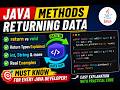 216. Methods returning data in Java - return & void keywords and return type (Selenium Java 2026)