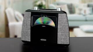 Jensen CD-565-BK Portable Bluetooth CD Music System