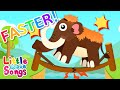 Faster!💦 London Bridge is Falling Down with Mammoth | Nursery Rhymes For Toddlers | Little Wave Son