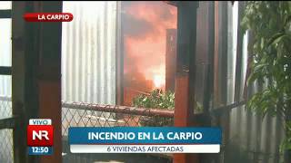 Reportan gran incendio en La Carpio