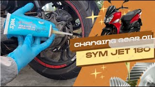 SYM Jet 180 / CRUISYM 180 ⚙️ Gear Oil Change | Transmission Oil Tutorial | Rizz Khan