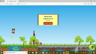 jumping boy -game made with HTML5 , CSS effect and Javascript