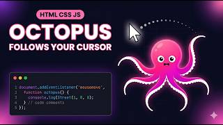 Build an Octopus Cursor Follower (HTML, CSS & JavaScript)