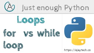 python - for vs while loop challenges | just enough Python
