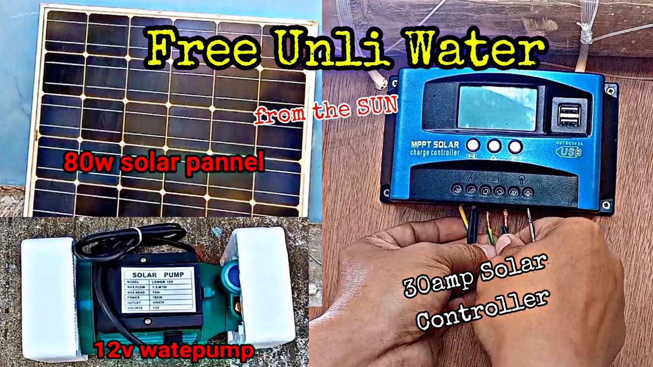 Solar Powered Waterpump Diy Youtube