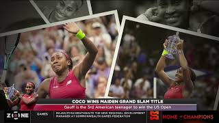 Coco Gauff wins maiden Grand Slam, Gauff the 1st American Teenager since Serena to win the US Open