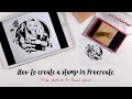 Procreate Tutorial for Beginners: How to create a stamp. From sketch to final piece