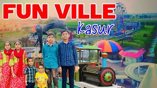 Funville kasur ❤️ best park in kasur 🔥 family k sath kasur park me gye 🥰 #tabassumvlog #kasurvlog