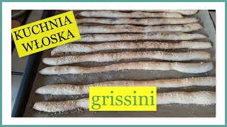 🇮🇹🥖GRISSINI Z SEZAMEM I MAKIEM- słynne paluchy drożdżowe na cały świat.