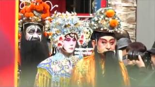 神戸南京町春節祭2017初日 中国史人游行の人物紹介始まり 京劇の衣装 神戸南京町  中華街 Chinese New Year festival Japanese China town Parade