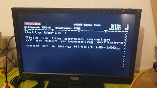 Text processing software on MSX Computer