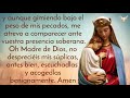 acordaos ¡oh piadosÍsima virgen marÍa . oraciÓn y letra. 🌷🌼🌻