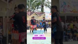 BOM SPIKE  ALIF \u0026 ARIFIN ( PERPADUAN YANG SEMPURNA ) #volleyball  #shortvideo  #spikekerasbolavoli