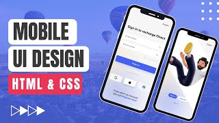 Step-by-Step Mobile UI Design Tutorial for beginners || HTML CSS Mobile UI Design Tutorial